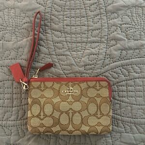 Small coach wristlet